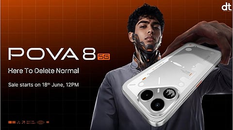 POVA 8 Launched with Massive 8000 mAh Battery & Cyberpunk Design in India