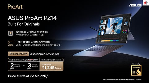 ASUS Opens Pre-Orders for New ROG Zephyrus, TUF Gaming A14 and ProArt PZ14 in India