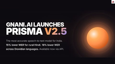 Gnani AI Unveils Prisma v2.5 with Industry-Leading Speech Recognition for India