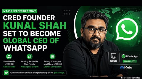 CRED Founder Kunal Shah Set to Become Global CEO of WhatsApp
