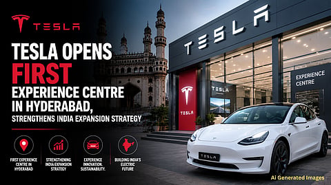 Tesla Opens First Experience Centre in Hyderabad, Strengthens India Expansion Strategy