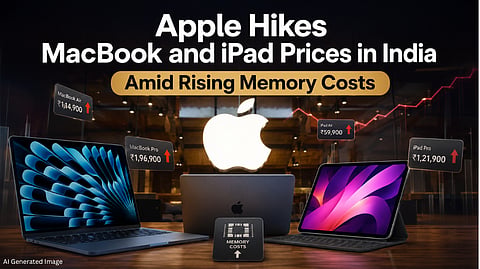 Apple Raises Prices of MacBooks and iPads in India as Memory Costs Surge