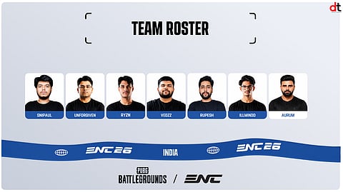 NODWIN Gaming Unveils Team India Squad for PUBG: Battlegrounds at Esports Nations Cup 2026