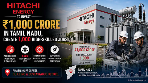 Hitachi Energy to Invest ₹1,000 Crore in Tamil Nadu, Create 1,000 High-Skilled Jobs