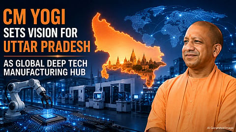 CM Yogi Sets Vision for Uttar Pradesh as Global Deep Tech Manufacturing Hub