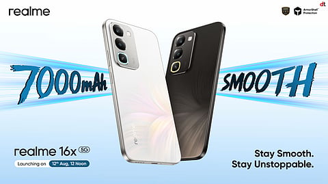 realme Announces August 12 Launch of realme 16x 5G