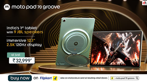 Motorola moto pad 70 groove Goes on Sale in India Starting at ₹32,999