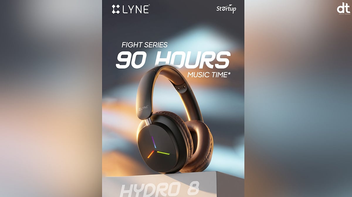 Lyne Originals Unveils HYDRO 8 Headphones with 90-Hour Playback at ₹1,099