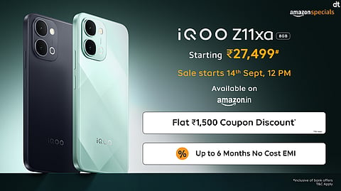 iQOO Launches Z11x 5G with 7200mAh Battery and MediaTek Dimensity 7400-Turbo