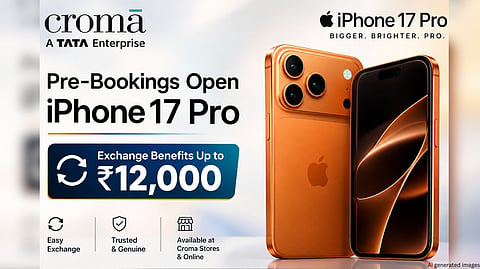Croma Opens iPhone 17 Pro Pre-Bookings With Exchange Benefits Up to ₹12,000