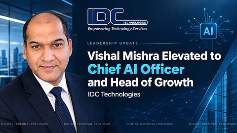 Vishal Mishra Elevated to Chief AI Officer and Head of Growth at IDC Technologies