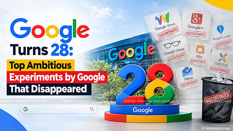 Google Turns 28: The Big Projects That Went From Big Bets to Tech Graveyard