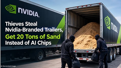 Nvidia-Branded Trailers Stolen in California, Thieves Find 20 Tons of Sand Instead of AI Hardware