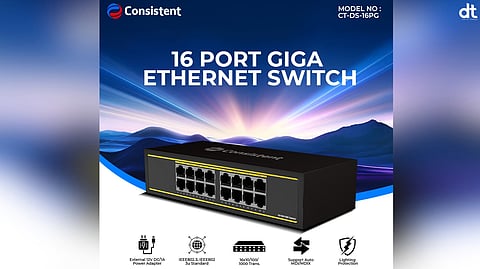Consistent Launches 16-Port Gigabit Ethernet Switch for High-Speed Connectivity