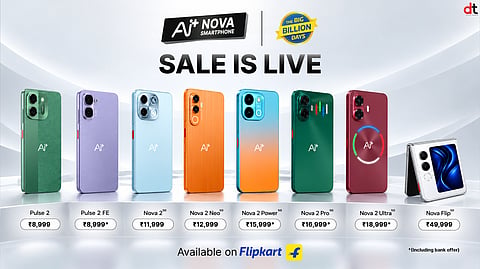 Ai+ Smartphone Announces Big Billion Days Festive Pricing for Nova and Pulse Series