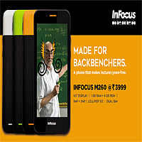 InFocus unveils M260 Smartphone at Rs. 3999