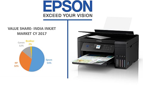 Epson Takes The Lead in The Inkjet Printer Market With A 54% Share in 2017