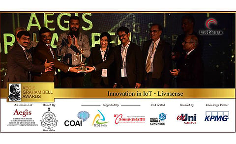 LivNSense Emerges as Winner in Aegis Graham Bell Awards 2019