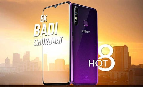 Grab Infinix HOT 8 Smartphone with 4+64GB Storage Option at just 6999/- on Flipkart from 12th September