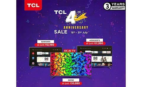 TCL Announces Attractive Discount Offers on Its Selective Products