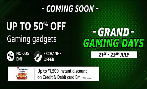 Amazon Brings Grand Gaming Days Sale for Gaming Enthusiasts 