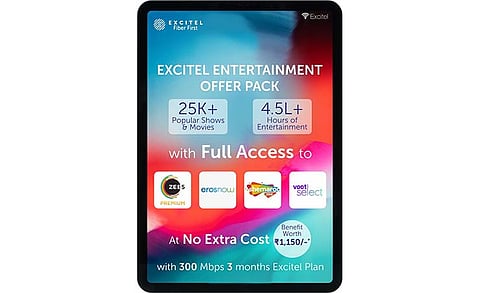 Excitel Announced Special Broadband Plan with Access to Multiple OTT Apps