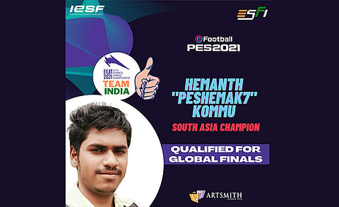 India’s Hemanth Kommu Qualifies for Esports World Championship’s Finals