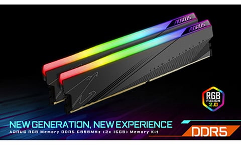Gigabyte Launches New AORUS RGB DDR5 6000MHz 32GB Memory Kit