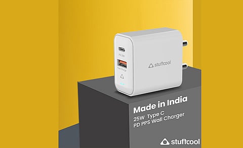 Stuffcool Introduces Made in India 25W PPS Wall Charger
