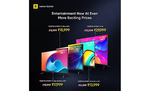 Realme Announces New Lucrative Pricing for its Smart TVs