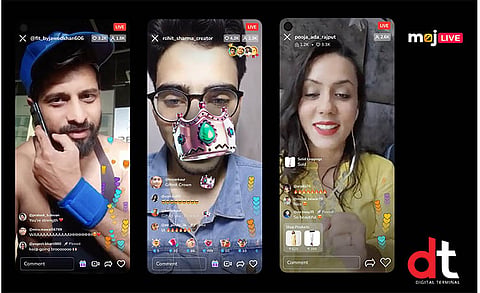 Moj Launches Live Video Streaming Platform 'Moj LIVE' for Creators