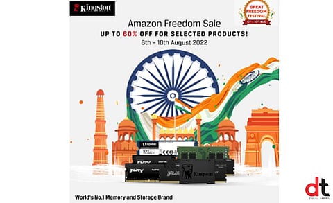 Kingston Offering Up to 60% Discounts During Amazon’s Great Freedom Festival Sale