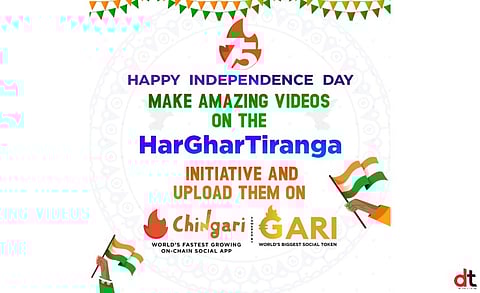 Chingari, Along with MyGov, Promotes Har Ghar Tiranga Initiative