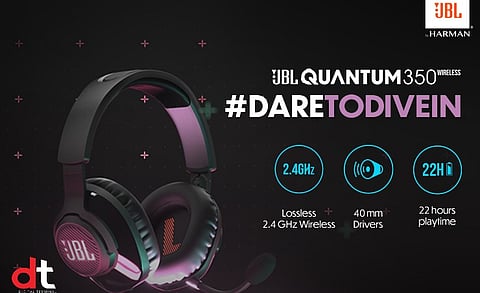 JBL Launches All-new Quantum 350 Wireless Headphones for Gaming Enthusiasts