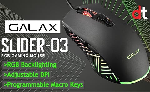GALAX Empowering Gamers with its Highly Advanced Slider 03 Gaming Mouse