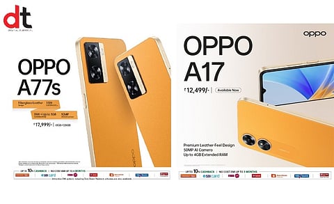 Oppo Announces Availability of New A77s and A17 Smartphones in India