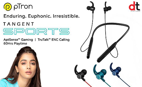 pTron Launches Neckband with 60Hrs playtime & ENC calling at INR 599