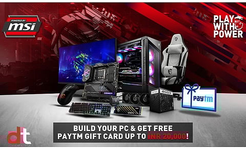 Build Your PC with MSI and Get Paytm Digital Gift Voucher Code of up to Rs. 20K 