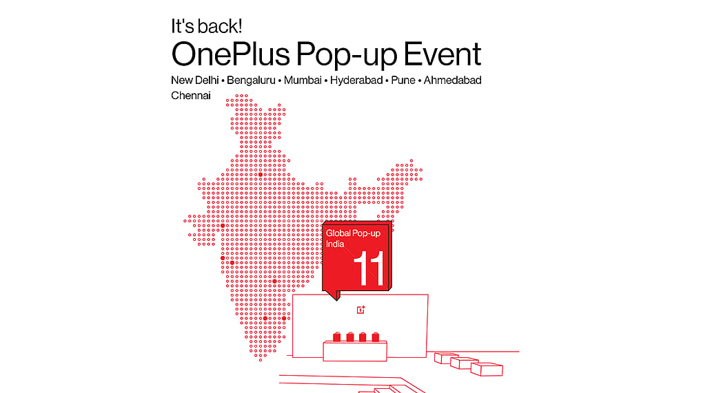 OnePlus Announced Pop-up Events Across 7 Cities in India