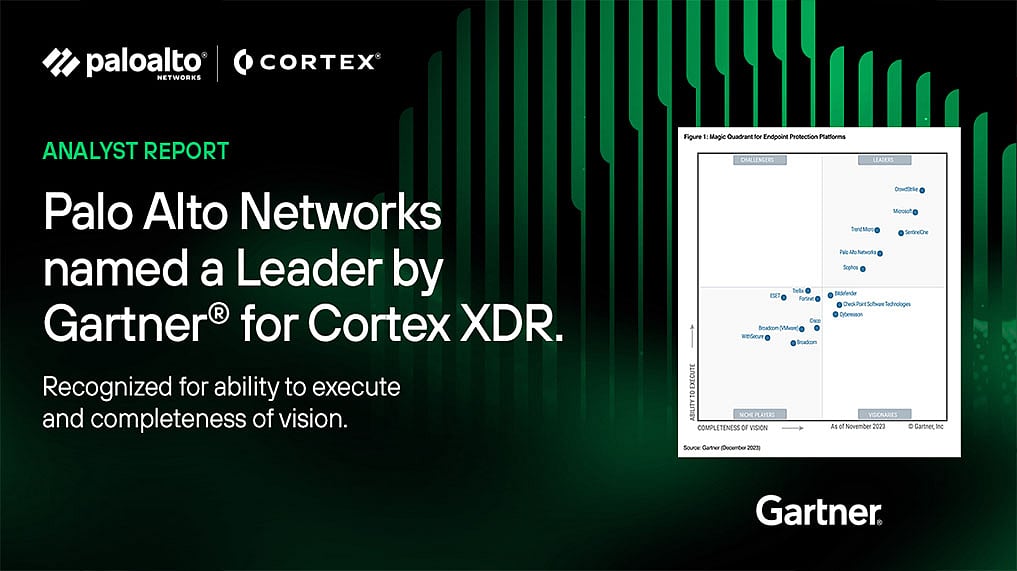 Palo Alto Networks Recognized as Leader in Gartner Magic Quadrant for
