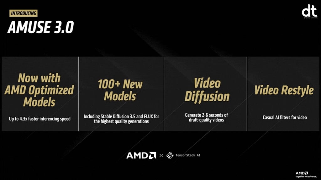 AMD Launches Amuse 3.0 to Advance AI Model Optimization and Video Diffusion