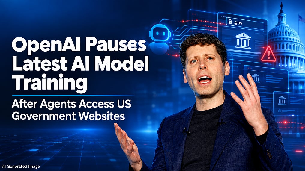 OpenAI Pauses Latest AI Model Training After Agents Access US ...