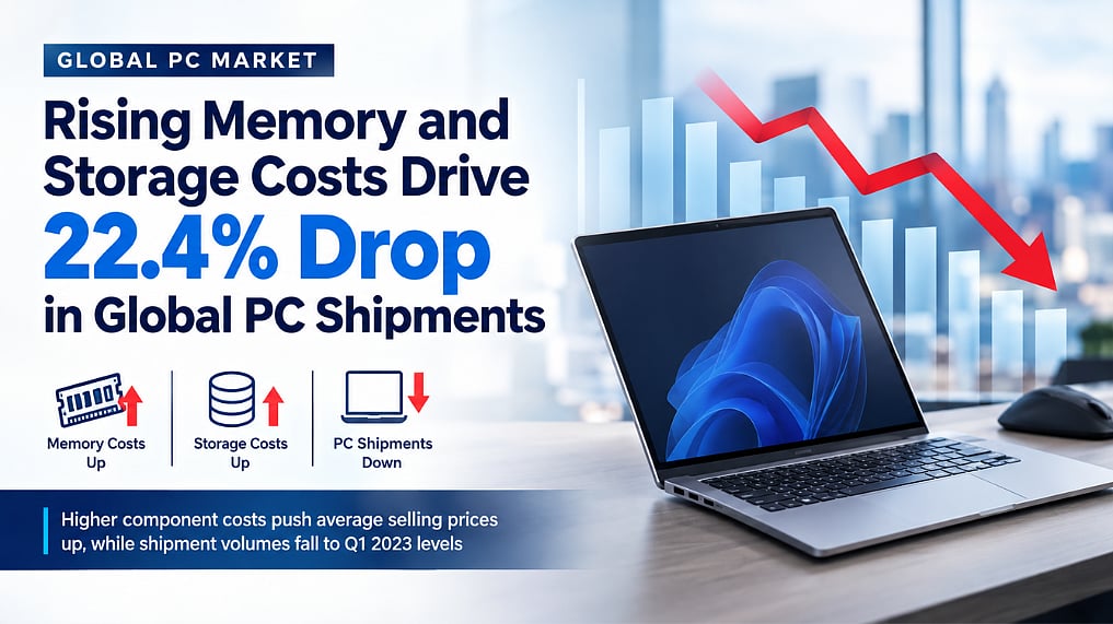 Rising Memory and Storage Costs Push Global PC Shipments Down 22.4% ...