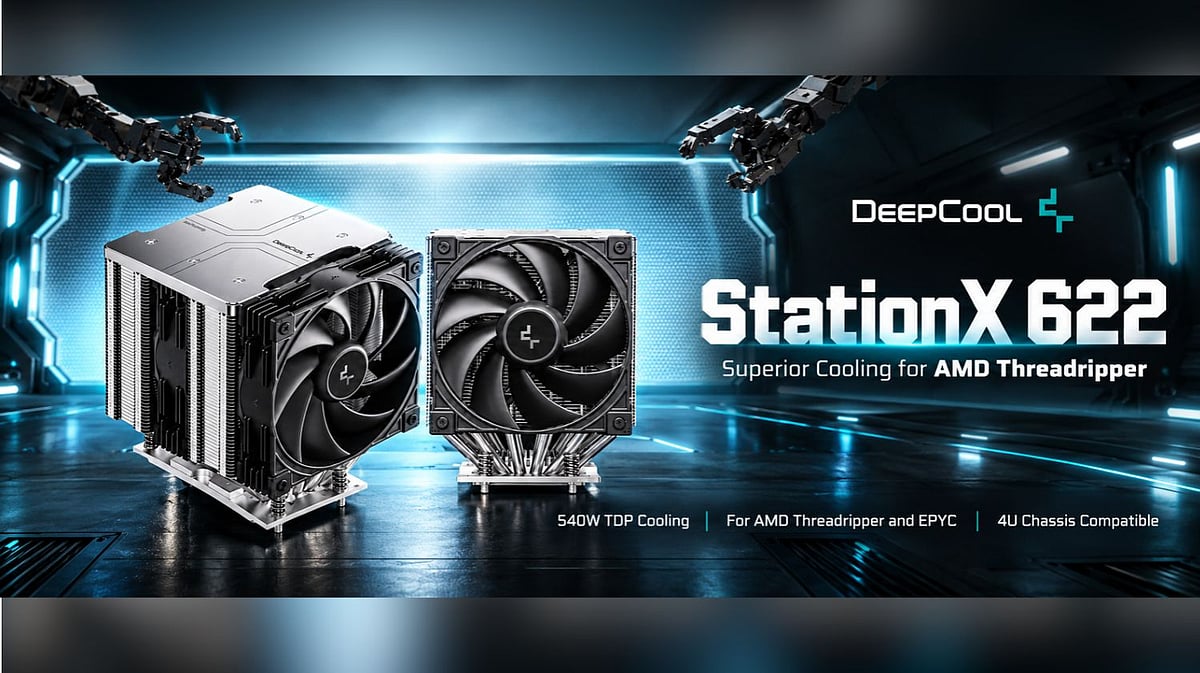 DeepCool Launches STATIONX 622 Air Cooler for Professional Workstations