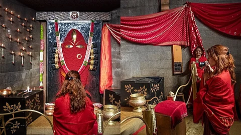 விவாகரத்து சர்ச்சைக்கு மத்தியில் நவராத்திரி கொண்டாட்டத்தில் சமந்தா..!