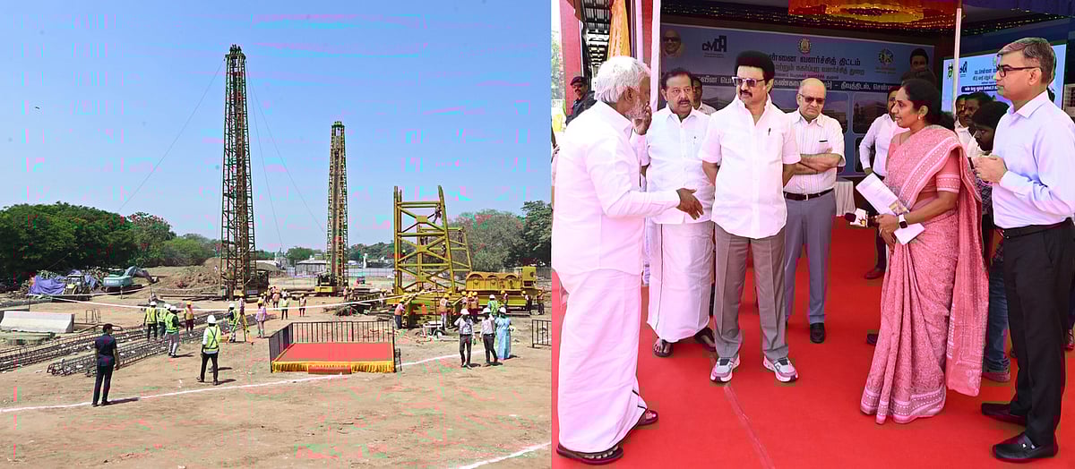 முதல்வர்மு.க.ஸ்டாலின் –தீவுத்திடல் கண்காட்சி மைய பணிகளை ஆய்வு செய்தார்..