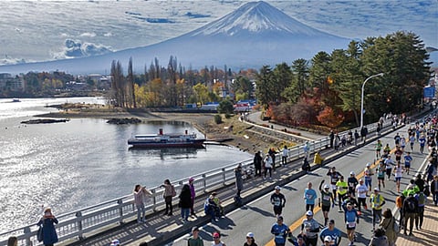Mt. Fuji Marathon. Photo courtesy of Mt. Fuji Marathon.