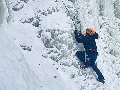 ice climbing