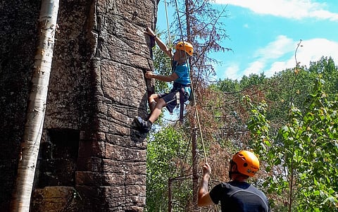 Rock Climbing, Courtesy of, Aric Fishman, Outdoor Skills And Thrills, Thunder Bay