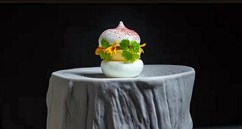 An enigmatic culinary frivolity at Enigma restaurant. Photo by Enigma